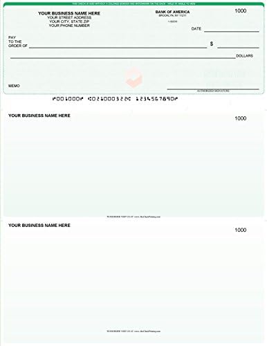 ABC Computer Checks Compatible w/QuickBooks, Checks on Top, Gray Linen (100 Sheets)