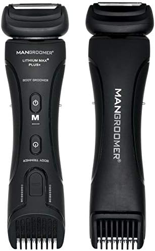 MANGROOMER Lithium Max Plus Body Groomer, Ball Groomer, Body Trimmer, Electric Groin Hair Trimmer with Free Bonus Foil Included