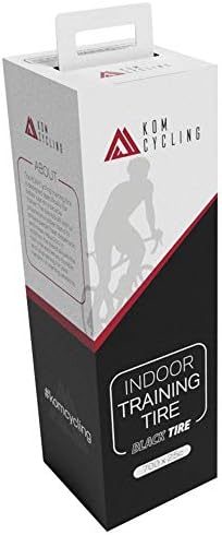 KOM Cycling Indoor Trainer Tire 700 x 25c - Road Bike Tire With Quiet Long Lasting Proprietary Rubber Compound - Perfect for Saris, Kinetic Kurt