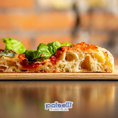 POLSELLI Semola Flour, Semolina Rimacinata Di Grano Duro, 1 kg (2.2 lbs)