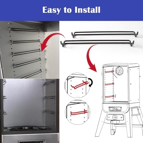 Cooking Grid Support Brackets for Pit Boss Replacement Parts, Compatible with Pit Boss 2 Series, 3 & 5 Series Vertical Smoker, Copperhead 7