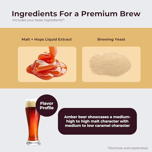 ABC Crafted Series Beer Making Kit | Brown Ale | Yields 40 Pints | Can