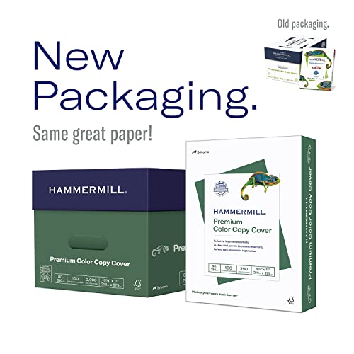 Hammermill 122549 Premium Color Copy Cover, 60 lbs., 8 1/2 x 11, Photo White, 250 Sheets