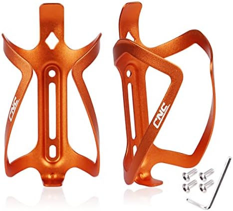 CNC Bike Water Bottle Holder，2-Pack Bike Bottle Cage for MTB Road Bike，Black