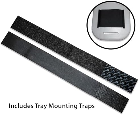 Rehabilitation Advantage Plastic Molded Wheelchair Lap Tray, White, Speckled Gray