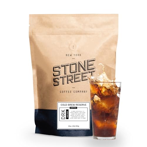 Stone Street Colombian Cold Brew Ground Coffee, Dark Roast, 1 Lb