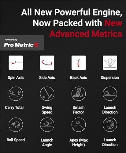 SC4 PRO Golf Launch Monitor & 3D Driving Range Simulator Indoor and Outdoor Use Portable Golf Swing Analyzer Home Tracker with Built-in Screen