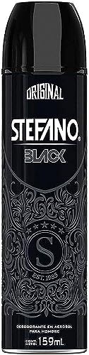 Stefano Black Desodorante / Deodorant Spray by Lournay 4.3 Oz (125 grs) by Stefano