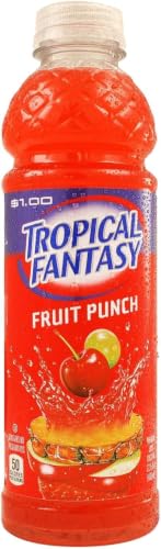 Tropical Fantasy Fruit Punch Juice Cocktail, Fruit Punch, 22.5 Fl Oz