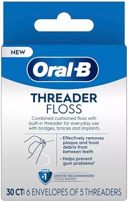 Oral-B Glide Threader Floss, 30-Count (Pack of 6)