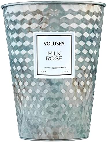 Voluspa BlackBerry Rose Oud, 2 Wick Tin Candle, 8 oz, 25 Hour Burn Time, Coconut Wax for Clean Burning, Handcrafted in The USA