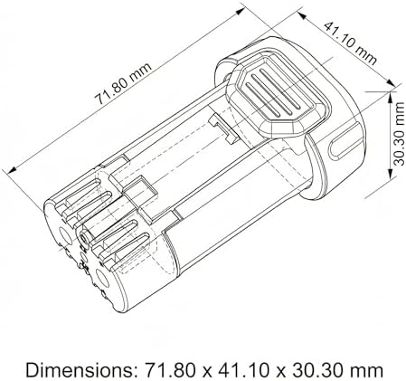 CS BATTERY Replacement DCB080 8v max Batteries for DCF680 DCF680N1 DCF680N2 DCF682 DCB095