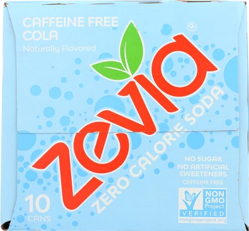 Zevia Caffeine Free Cola 12 Fl Oz (Pack of 10)