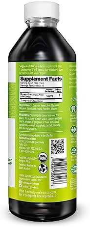 Herbal Goodness Soursop Graviola Liquid Drops Extract, Bitters 12Fl Oz | 15X Strength Organic Guanábana Hoja, Soursop Leaves Extract for Gut Health, Cell & Immune Support, Vegan, Non-GMO
