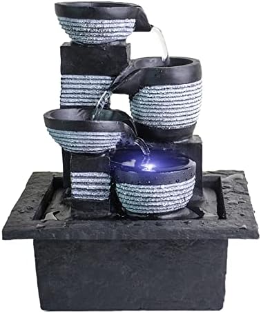 Resin LED Indoor Water Fountains | Office, Home Relocation Gifts