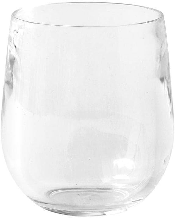 Caspari Acrylic 12oz Tumbler Glass in Cobalt - Set of 4