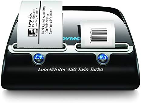 LabelWriter 450 Twin Turbo Label Printer, 71 Labels/min Print Speed, 5.5 x 8.4 x 7.4