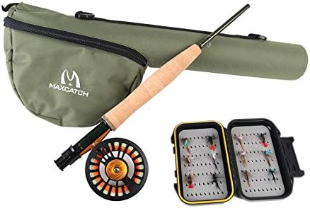M MAXIMUMCATCH Maxcatch Alltime Travel Fishing Rod-Ultra Compact for Backpacking 8-Piece 9ft with Rod Tube (Size: 5/6/8wt)