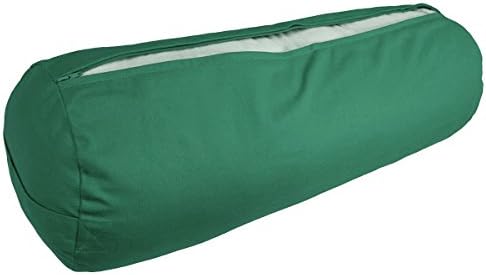 YogaAccessories Supportive Round Cotton Yoga Bolster