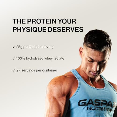 Gaspari Nutrition Proven Whey, 100% Hydrolyzed Whey Isolate, High Protein, Lactose Free, Low Carbohydrate and Low Sugar (Vanilla Ice Cream, 2 Pound (Pack of 1)