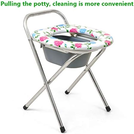 Folding Commode Chair Over Toilet,Bathroom Shower Chair,Can be Used as Raised Toilet Seat Riser
