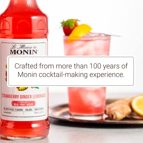 Monin - HomeCrafted Dragon Fruit Cosmo Cocktail Mix, Ready-to-Use Drink Mixer, Strawberry & Pear Blend, Made with Natural Flavors & Real Fruit Juice
