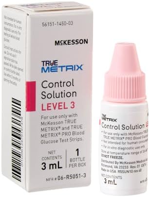 McKesson True METRIX Control Solution Level 3, 3 mL, 1 ct | Blood Glucose Meters