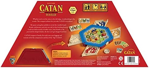 CATAN Traveler COMPACT EDITION Board Game - Settle, Trade, and Build on the Go! Strategy Game, Family Game for Kids and Adults, Ages 10+, 2-4 Players