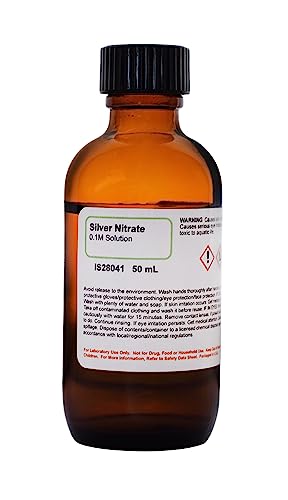 ALDON Innovating Science Silver Nitrate Solution, 0.1M, 50mL - The Curated Chemical Collection