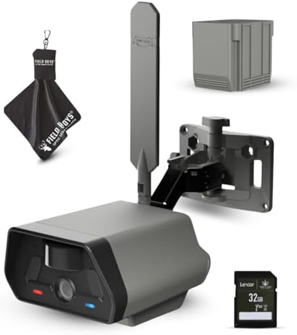 TACTACAM Defend Cellular Security Camera Bundle – Rechargeable Battery + 32GB SD Card Included – 4G LTE