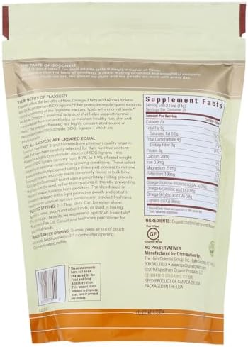 Spectrum Essentials - Organic Ground Premium Flaxseed - 14 oz (pack of 2)