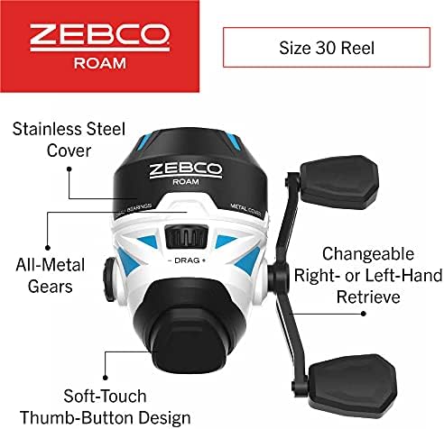Zebco Roam Spincast Reel and Fishing Rod Combo