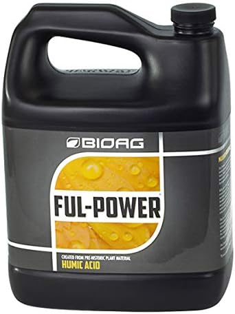 BIOAG Ful-Power Liquid Organic Humic Acid Amendment - Fulpower Increases Yield in Hydroponics, Soil, Soilless Media - Plant Nutrient (1 gal)