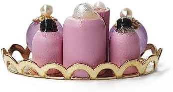 Odoria 1/12 Miniature Perfume Tray Dollhouse Decoration Accessories, Pink
