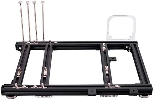 M-ATX MATX ITX Computer Open Air Case Bracket Aluminum DIY Bare Frame, Personality DIY Chassis Bracket Open Chassis,PC Test Bench(Black)