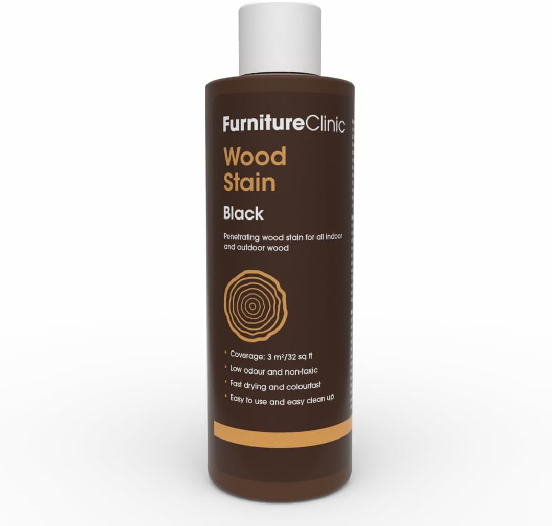 Furniture Clinic Wood Stain | Dark Oak | Water Based | Fast Drying, Low Odor