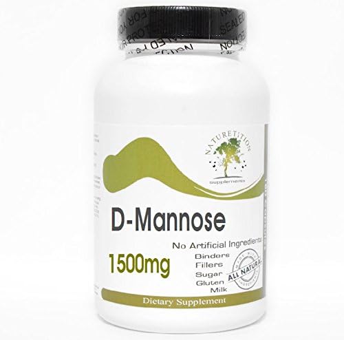 D-Mannose 1500mg ~ 90 Capsules - No Additives ~ Naturetition Supplements
