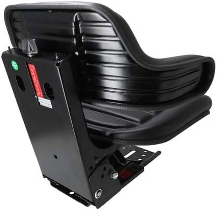 Seat Assembly - Grammer Style Vinyl Black fits John Deere 1020 2020 2030 2040 2355 2555 TY24763 TY24764 fits Massey Ferguson 1672345M91 3901773M91