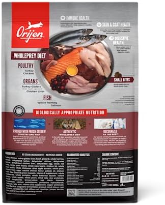 ORIJEN Grain Free WHOLEPREY Dry Dog Food Small Breed Recipe 10lb Bag
