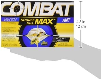 Combat Max Ant Killing Bait Stations, Indoor and Outdoor Use, 6 Count