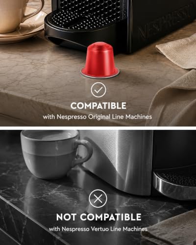 ROSSO CAFFÈ Espresso Pods for Nespresso Original Machines, Variety Pack 60 | Six Distinct Coffee Blends • Smooth to Intense Roasts • Rich Crema