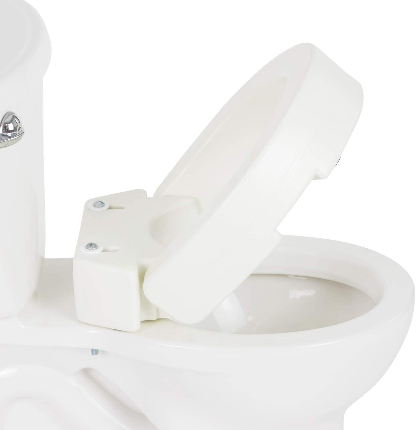 Vive Raised Toilet Seat - 5" Portable, Elevated Toilet Seat Riser | Extender - Elongated and Standard Fit Commode Lifter - Bathroom Safety Extender Assists Disabled, Elderly, Seniors
