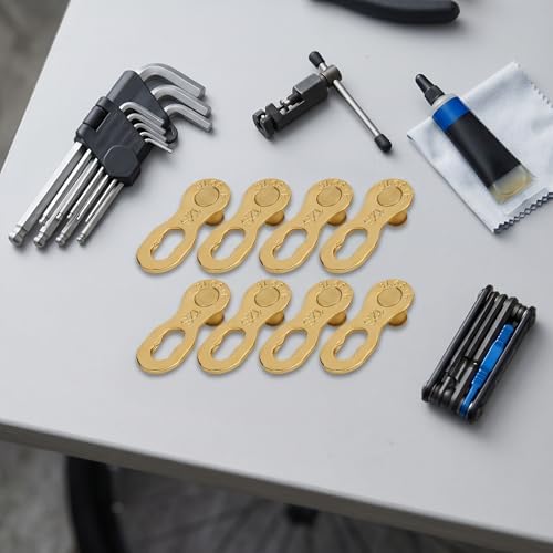 RiToEasysports 4Pair Chain Connector,Steel 12 Speed Chain Missing Link Connector Parts Cycling Accessory for Mountain Bike and Road Bike Chain