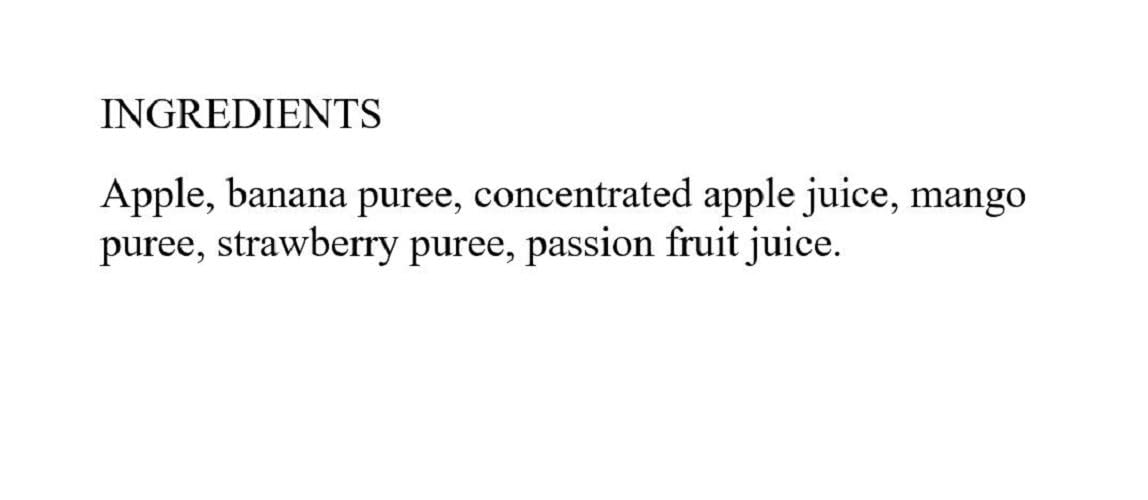 Buddy Fruits Snacks To Go Multifruit Unsweetened Applesauce 3.2oz Pouch (18pk) Gluten-Nut-Dairy-Preservatives-BPA Free, Non GMO, Kosher