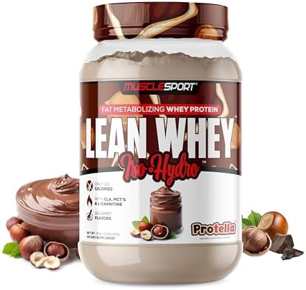 Musclesport Lean Whey Revolution™ Protein Powder - Whey Protein Isolate - Low Calorie, Low Carb, Low Fat