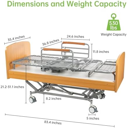 Real Relax Rotating Multi Functional Electric Premium Hospital Bed, Rotates 90° from a Flat (Lying) Position to an Upright Seated Position