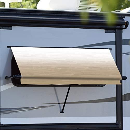 CAREFREE WG0604E4EB Simply Shade RV Window Awning-Black Vinyl-6' (72")