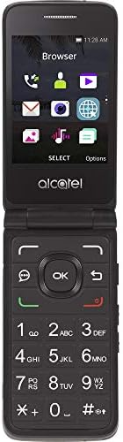 Total Wireless Alcatel MyFlip 4G Prepaid Flip Phone (Locked) - Black - 4GB - Sim Card Included - CDMA