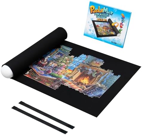 Lavievert 1500 Piece Jigsaw Puzzle Mat Roll Up, Portable Board for Adults