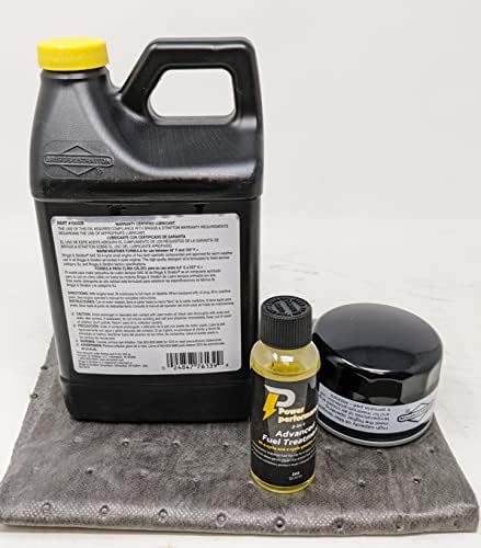Briggs and Stratton 48oz oil and 492932s oil filter with Fuel Treatment